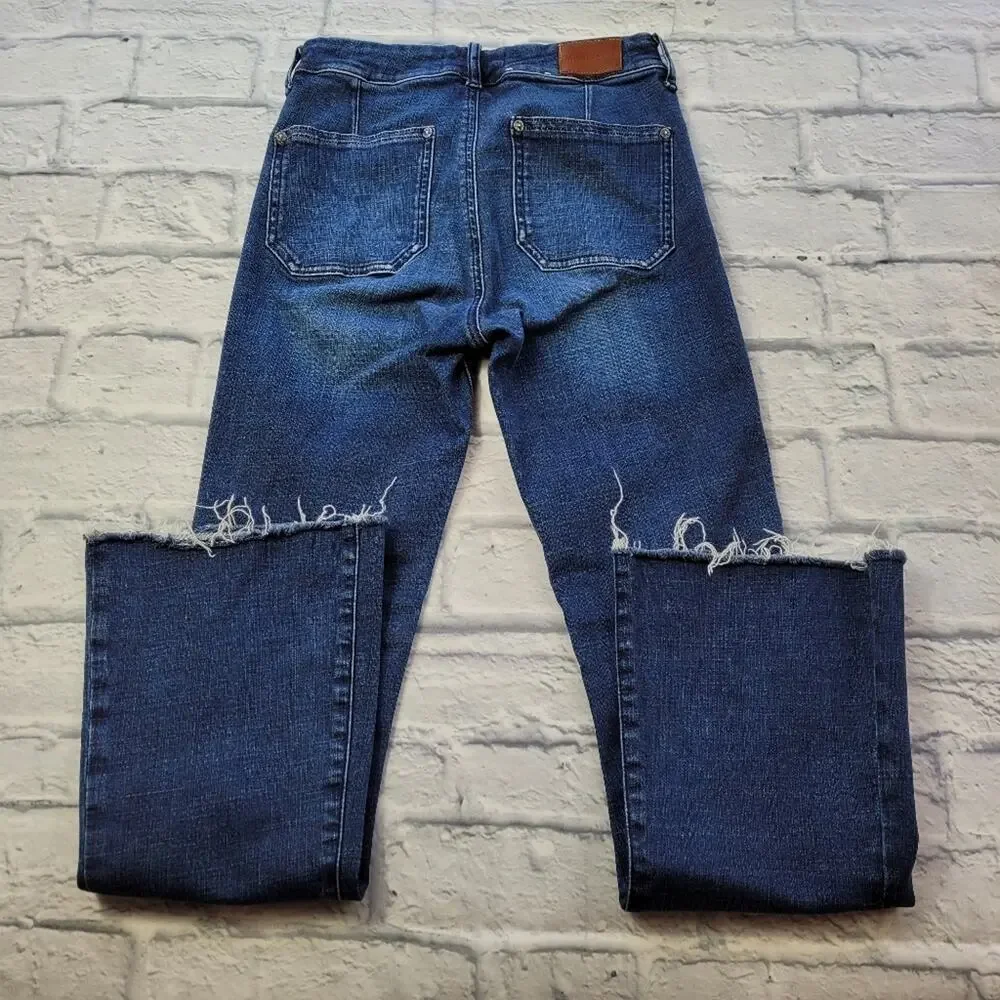 M.i.h Women's Jeans Bodycon Marrakesh High Rise Slim Kick Flare More Blue sz 26